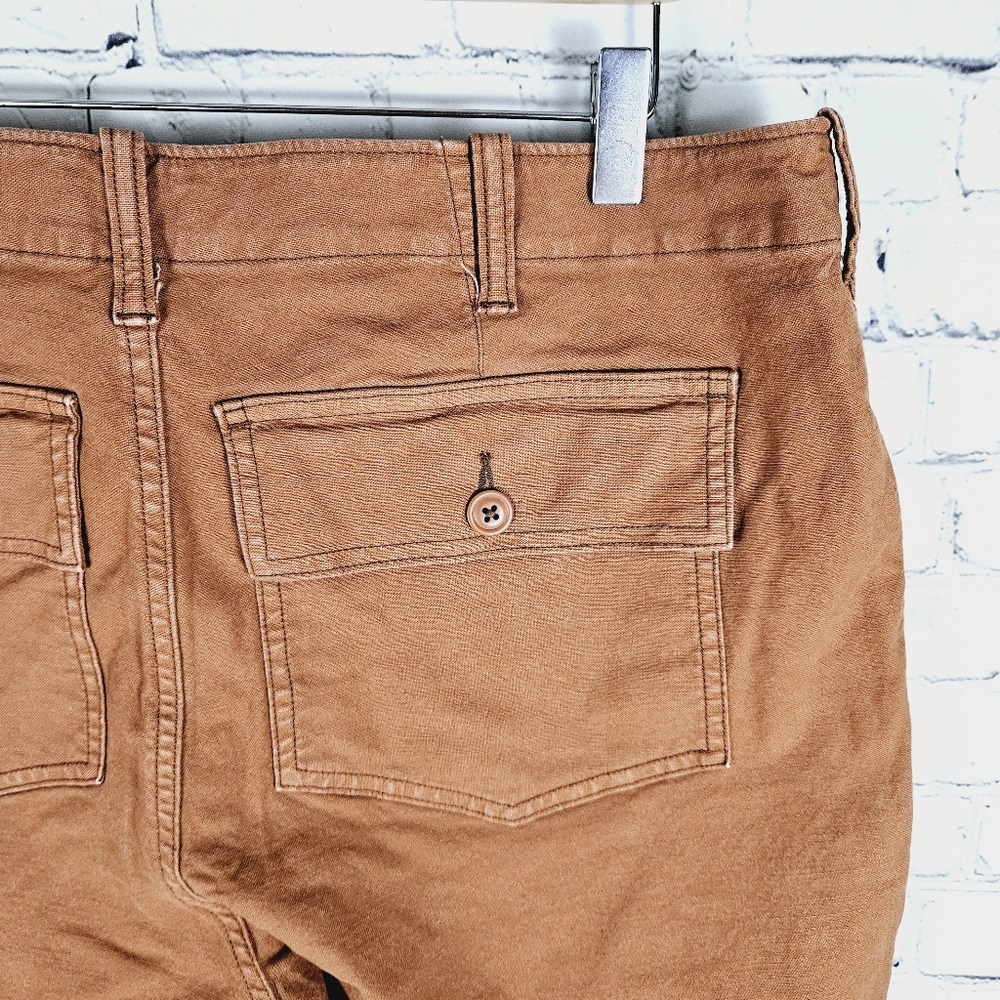 LANDS END | burnt orange high waist denim jeans